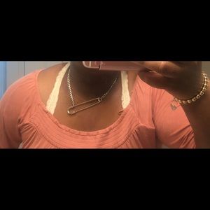 DALMATA safety pin necklace